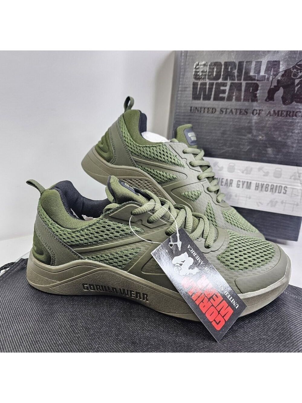 Gorilla Wear Workout Gym Shoes Tags On Unisex US 6 Men, US7.5 Women With Box/Bag
